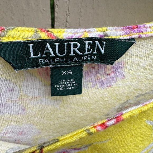 Floral Ralph Lauren Linen Tee Size XS - Picture 8 of 8